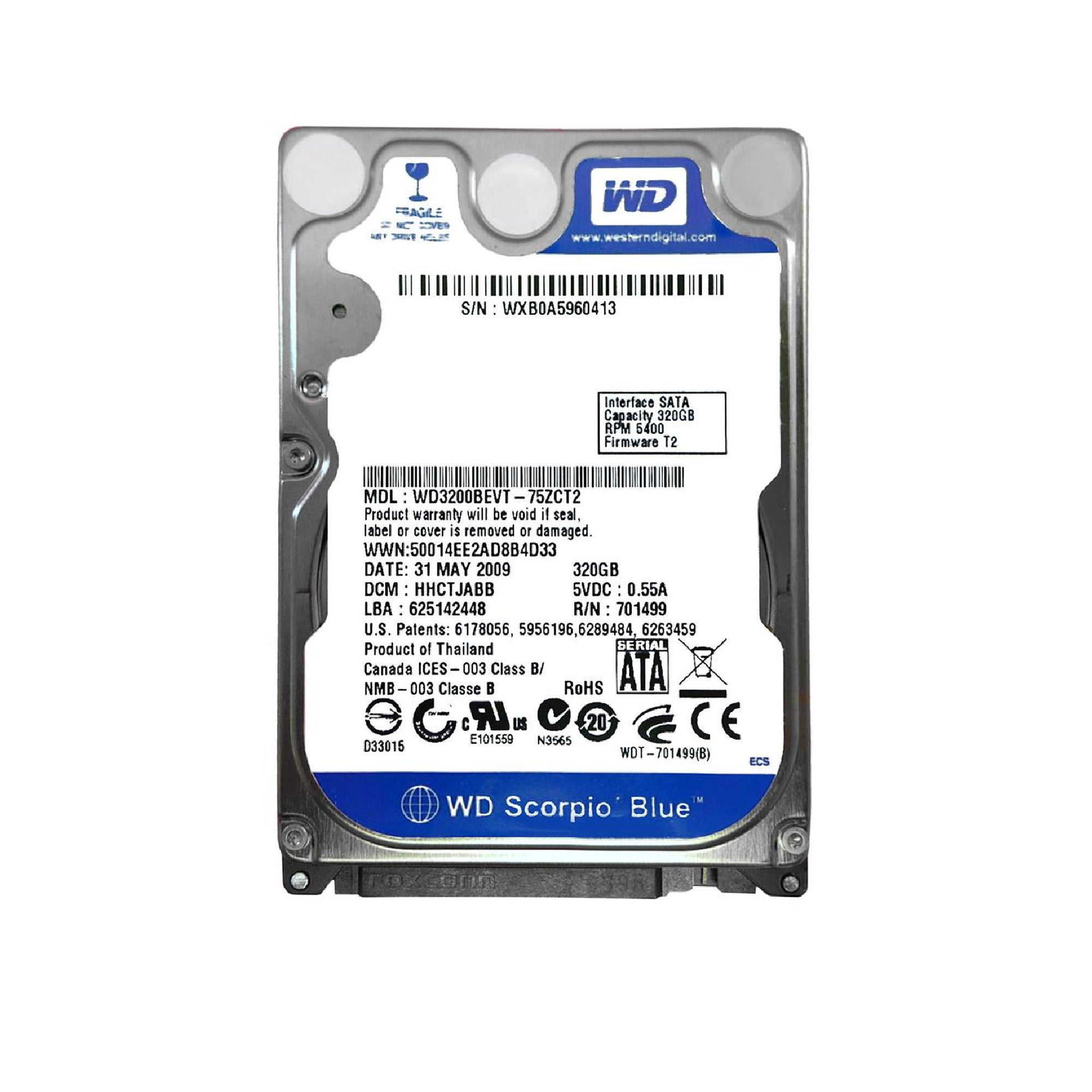 Mix Brand 320GB 2.5" Laptop Hard Drives