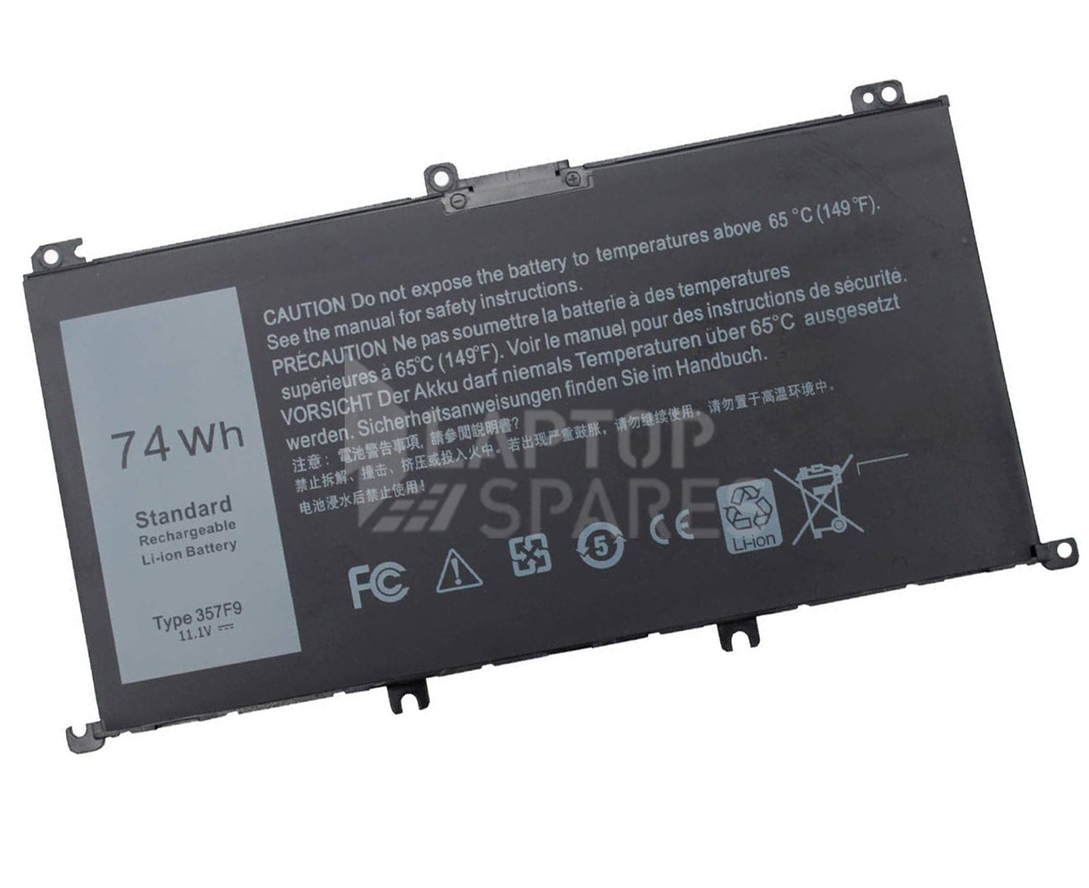 Dell Inspiron INS15PD-1548B 1548R 1748B 1848B 2548B 3948B 74Wh 6 Cell Battery