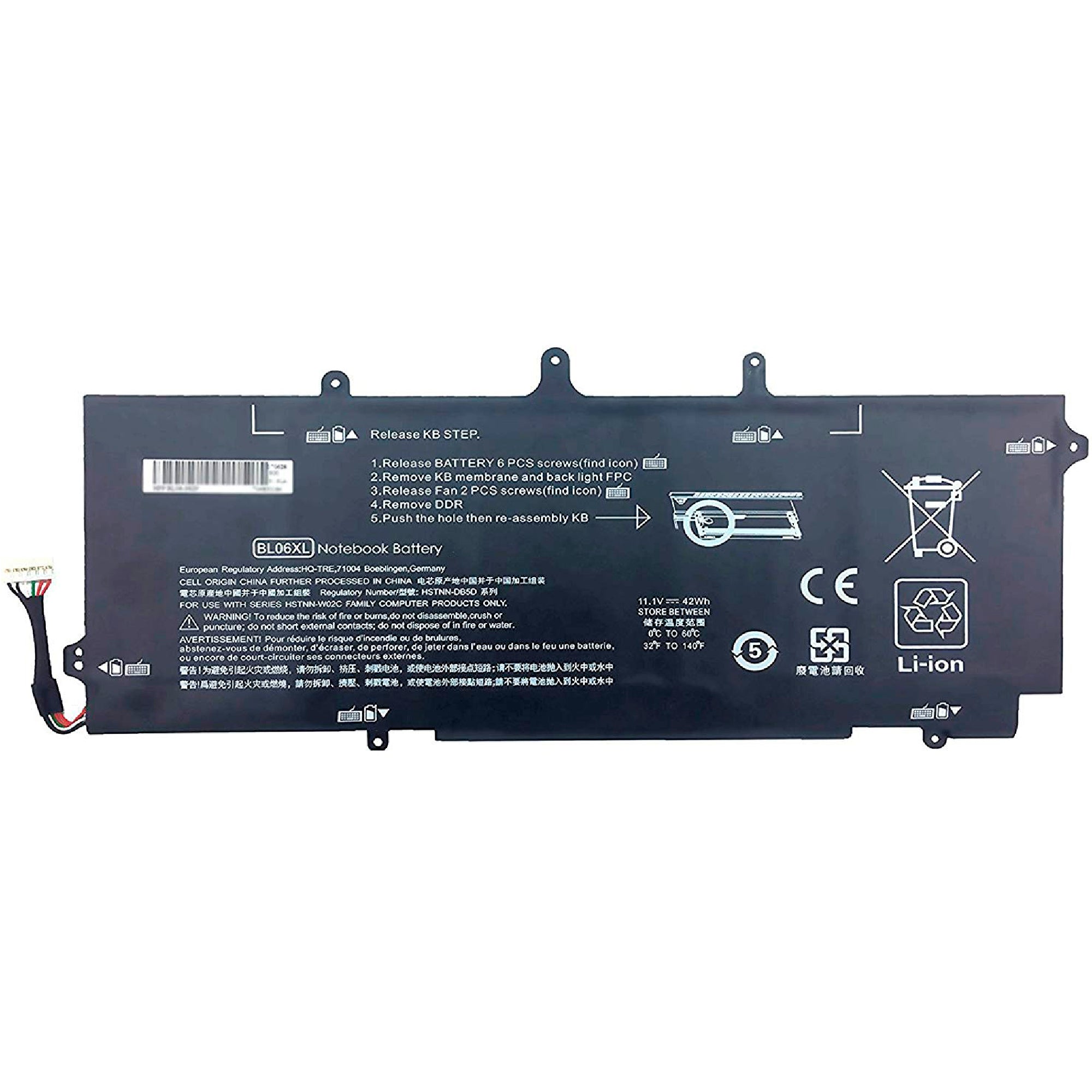 HP EliteBook Folio 1040 G1 G2 BL06XL Battery