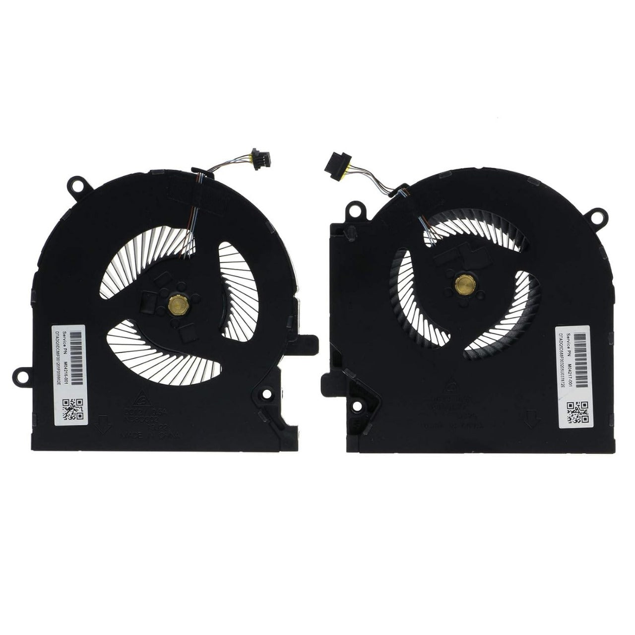 HP Omen 15-EN0013DX -EN0023D CPU GPU Cooling Fan Pair