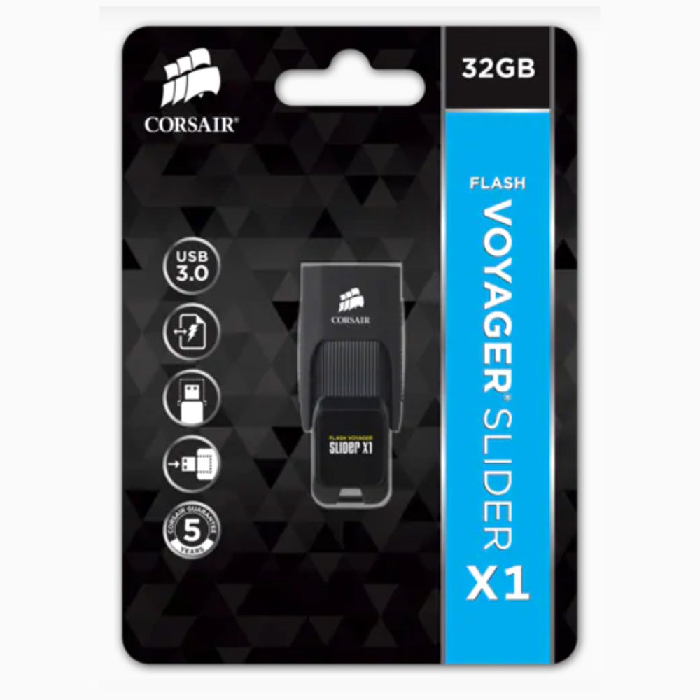 Corsair Flash Voyager Slider X1 32GB USB Flash Drive 3.0