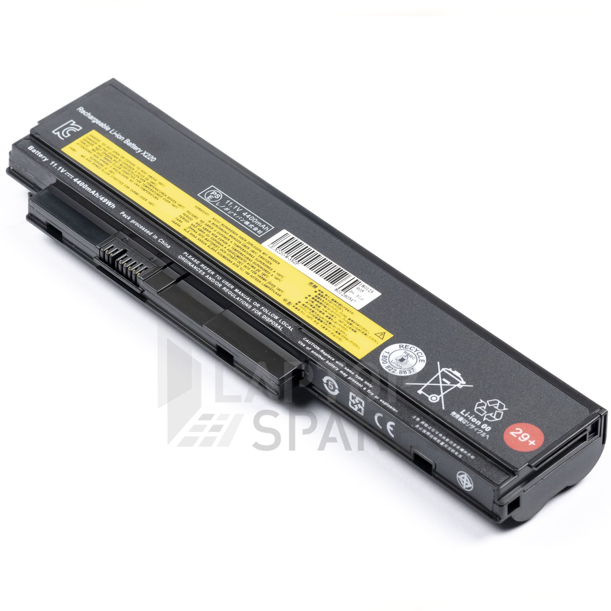 Lenovo ThinkPad X220 4400mAh 6 Cell Battery
