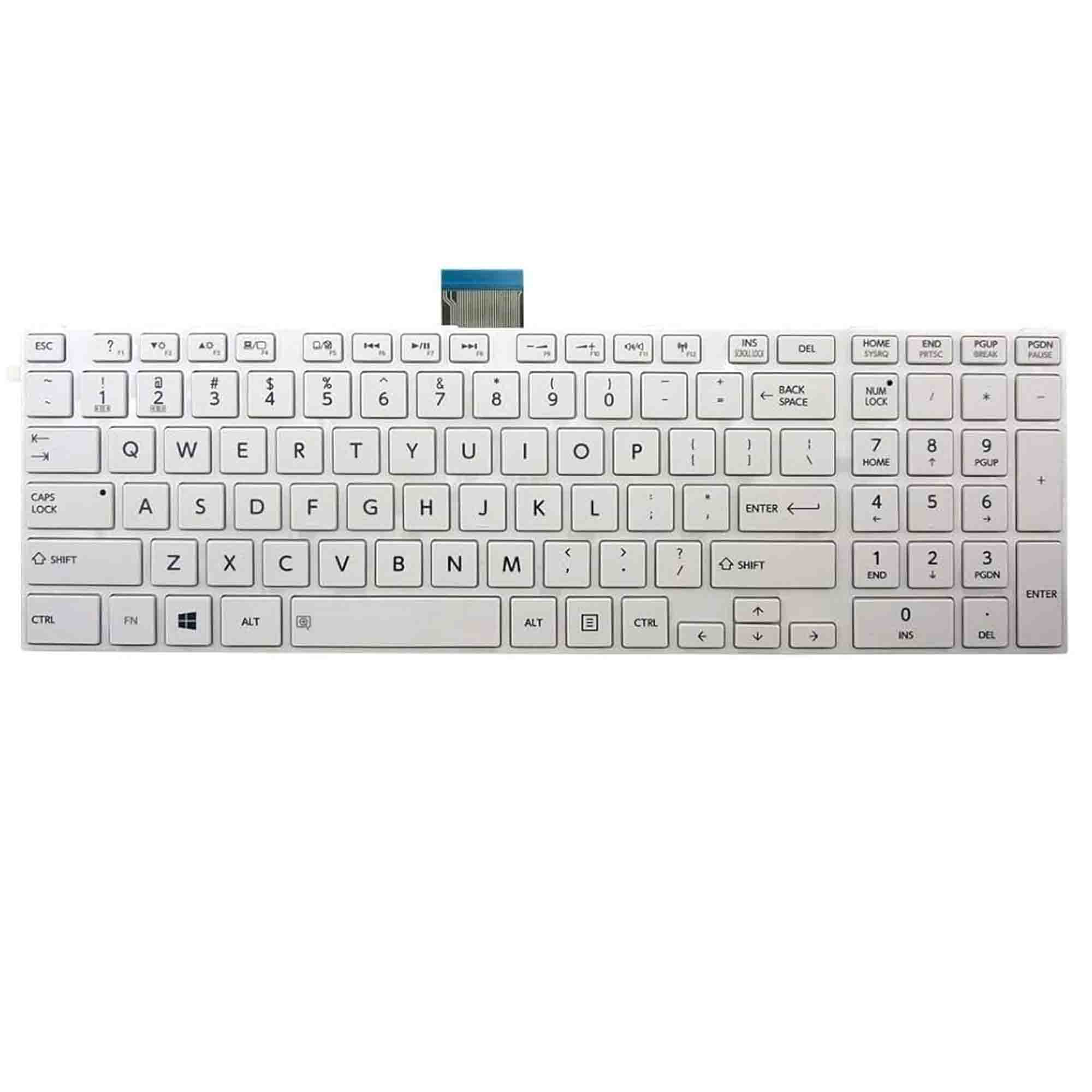 Toshiba 9Z.N7USV.02M Laptop White Keyboard