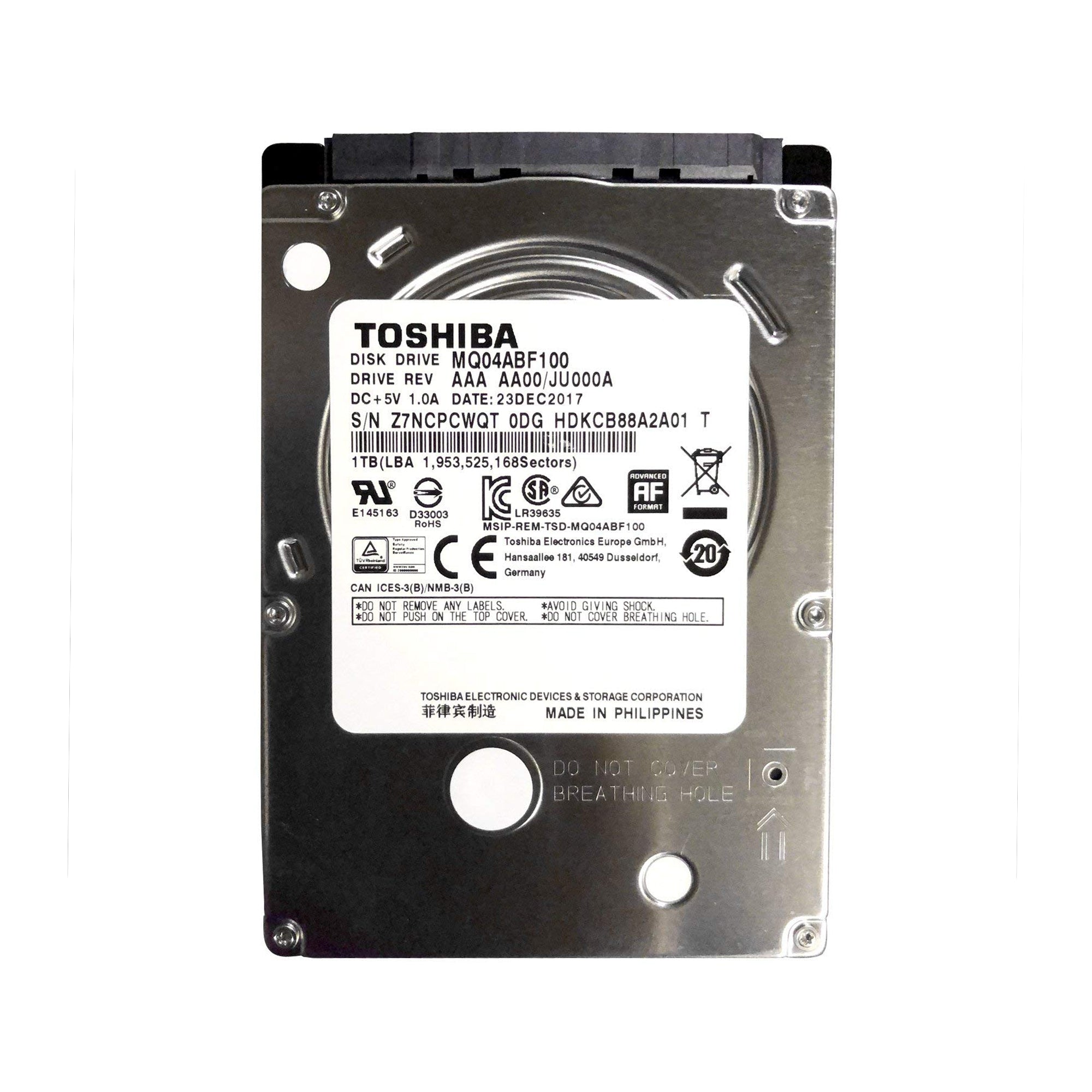Toshiba 1TB 2.5" Laptop Hard Drives Pulled