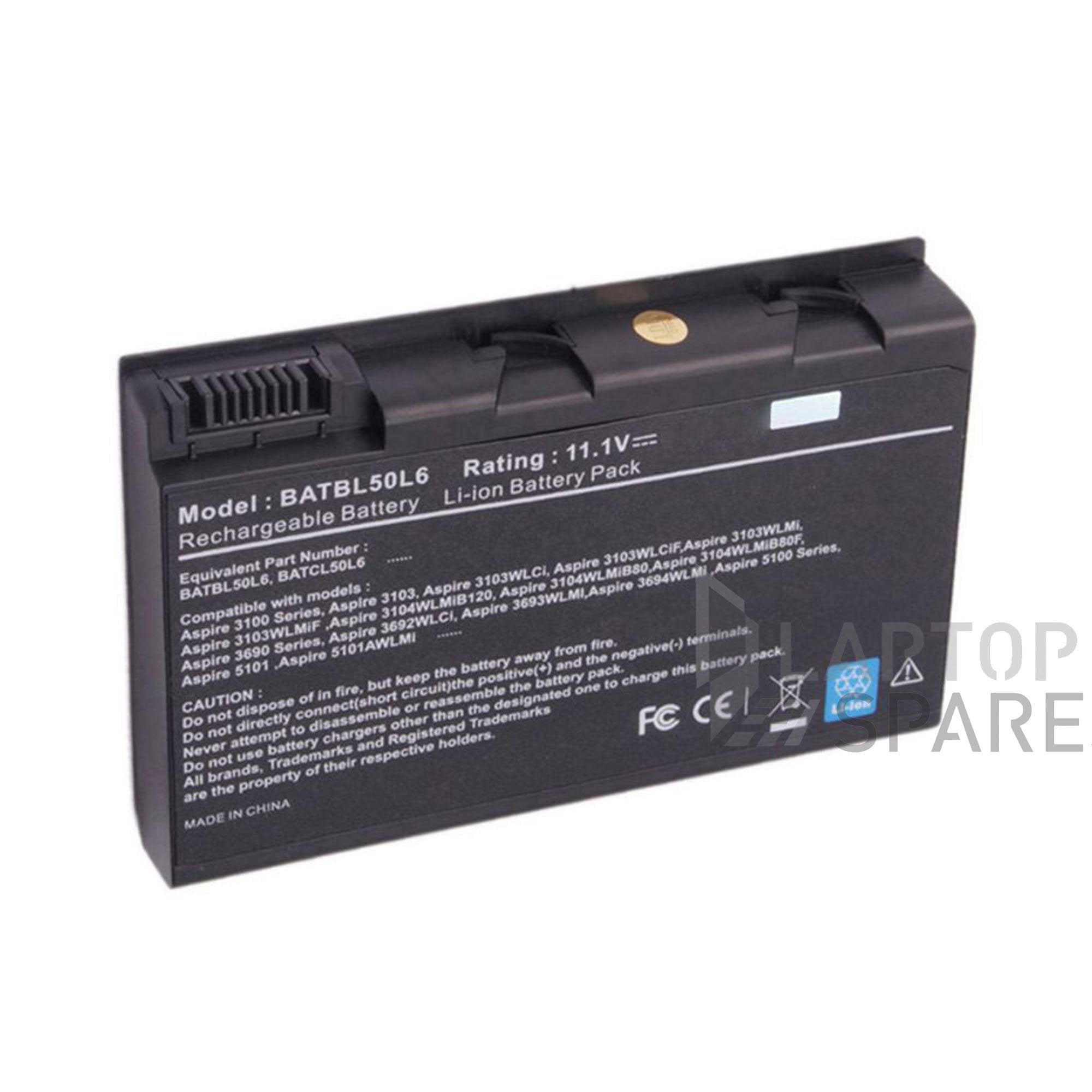 Acer Aspire 3105NWLMI 3105WLMI 4400mAh 6 Cell Battery