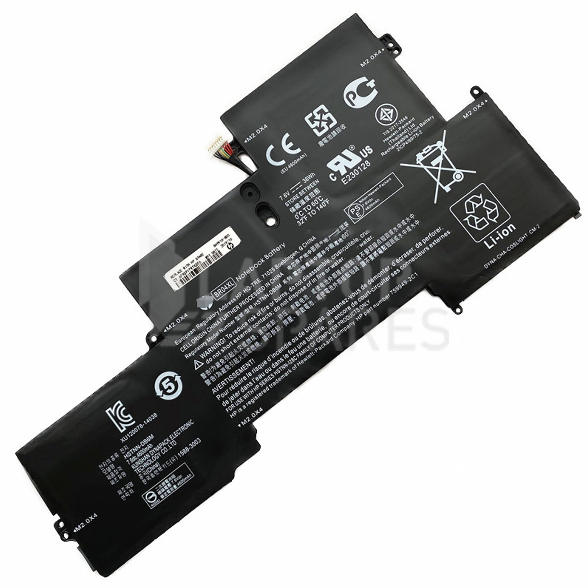 HP EliteBook Folio 1020 G1 M0D62PA 36Wh 4 Cell Battery